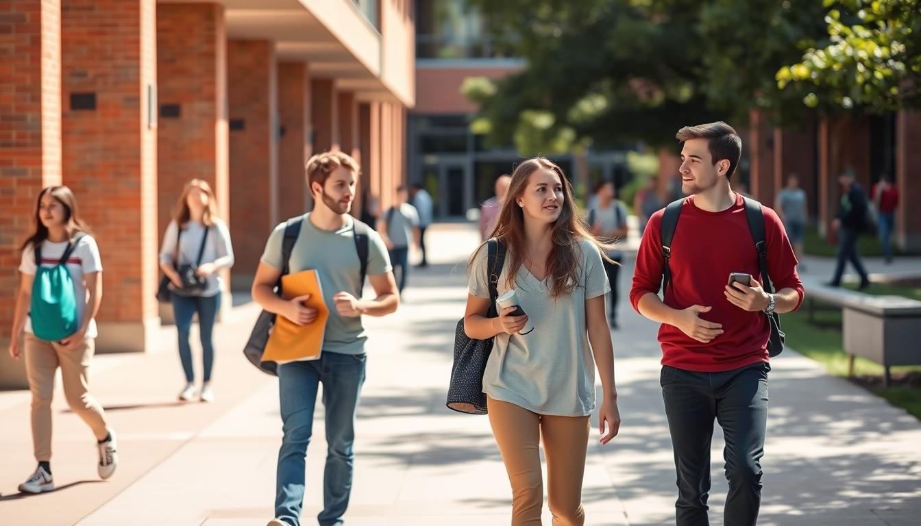 Student using a study guide to organize academic notes